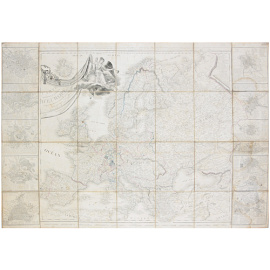 Carte de l'Europe - Гравюра (первая треть XIX века, Западная Европа)