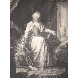 Екатерина II. Меццо-тинто гравюра. Россия(?), начало XIX века