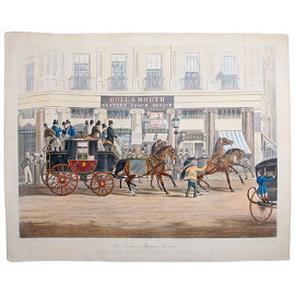 Общественный транспорт (акватинта),  Англия, 1841 год
