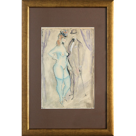 Кабаре. Рисунок. Тушь, пастель, гуашь. Западная Европа, начало XX века