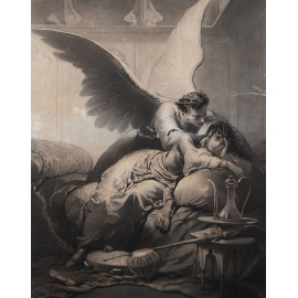 Демон. Гравюра. Россия, вторая половина XIX века