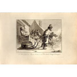 Жан-Батист Лепренс. Русские торговцы рыбой. Гравюра. Франция, 1765 год