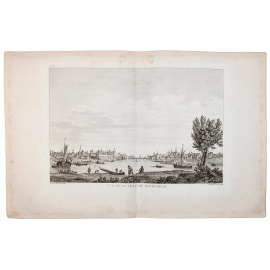 Вид на Великий Новгород. Резцовая гравюра на меди. Франция, 1780-е гг.