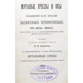 Муравьи, пчелы и осы. Наблюдения над нравами общежительных перепончатокрылых