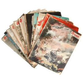 Журнал "Огонек". Полный годовой комплект за 1944 год (комплект из 34 журналов)