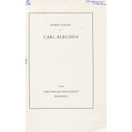 Carl Blechen книга