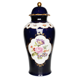 Ваза с крышкой. Фарфор, роспись кобальтом. Германия, Валлендорф, третья четверть ХХ века