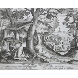 Жизнь святых отшельниц. Гравюры. Западная Европа, середина XVII века