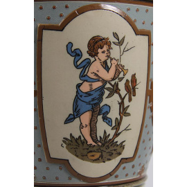 Ваза "Ренессанс". Фаянс, роспись. Германия, Villeroy & Boch Mettlach, 1900 год