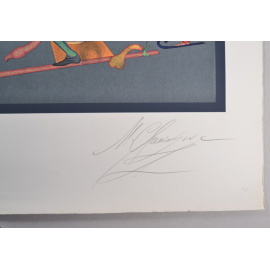 Карнавалы Санкт-Петербурга. Лист № 20 из серии. Михаил Шемякин. Литография. Франция, 1982 год