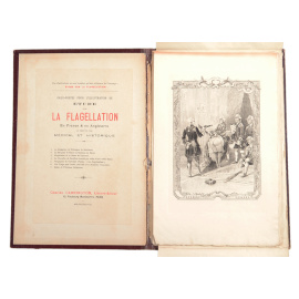 Серия из 7 эротических офортов "Порка" (La Flagellation). Художник Адольф Лалуз (Adolphe Lalauze). Франция, 1898 год