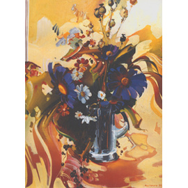 Натюрморт с цветами. Холст, масло (90 х 60 см)