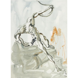 Ванни Фуччи. Сальвадор Дали. Серия "Божественная комедия". Цветная гравюра, 1964 год