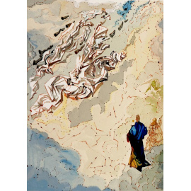 Созвездие блаженных душ. Сальвадор Дали. Серия "Божественная комедия". Цветная гравюра, 1964 год