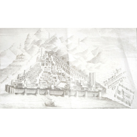 Гравюра "Баку". Российская империя, конец XVIII века