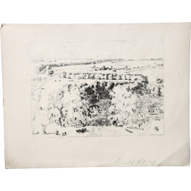 "Бульвар", Б. М. Кустодиев. Автолитография. РСФСР, 1921 год