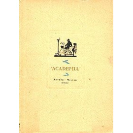 Каталог книг издательства Academia представленных на Международной Выставке 1937 года в Париже