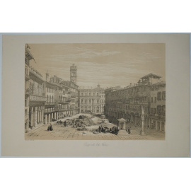 Площадь делле Эрбе в Вероне / Piazza delle Erbe  Verona.
