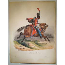 Белланж Жозеф-Луи-Ипполит. Всадник несущийся в бой, шашка вынута из ножен