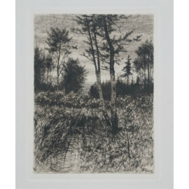 Weichberger E., худ. Лесной пейзаж.