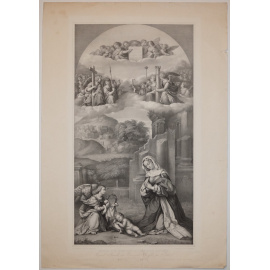 Дева Мария, молящаяся перед младенцем Христом / Maria vor dem Christuskinde betend