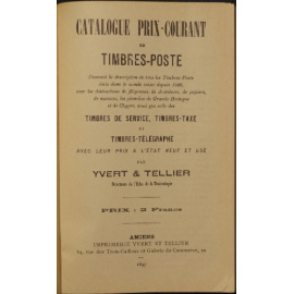 Каталог-прейскурант почтовых марок Ивера и Телье / Catalogue Prix-courant de Timbres-Poste par Yvert & Tellier.