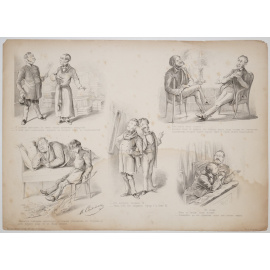 Сатирическая литография.