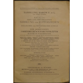 Коллекция М., барона Ф.: Эстампы французских и английских школ XVIII века, черно-белые и отпечатанные в цвете. Эстампы, имеющие отношение к с