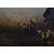 Картина "Охотник с собакой" (Chasseur et son chien). Масло, холст. Франция, 19 век