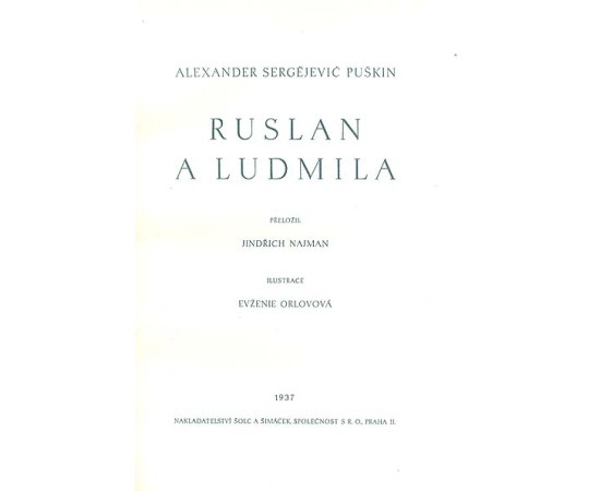 Ruslan a Ludmila книга