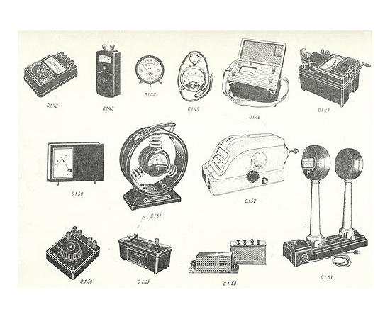 Атлас конструкций электроизмерительных приборов непосредственной оценки
