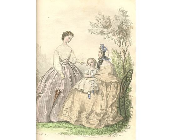 Журнал "Journal des Demoiselles". Годовой комплект за 1863 год