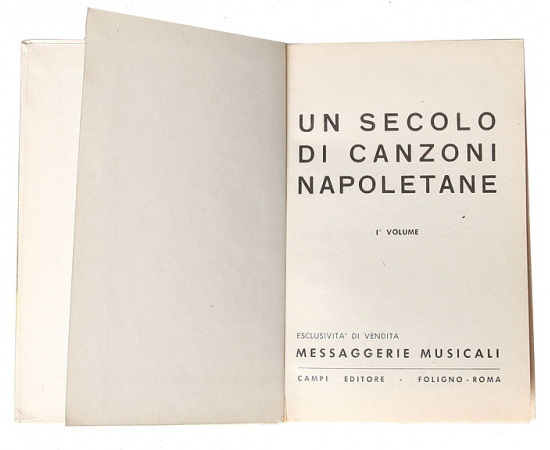 Un secolo di canzoni Napoletane (комплект из 2 книг)