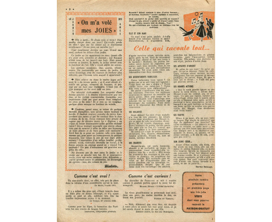 Le petit echo de la mode, №11, fevrier 1953