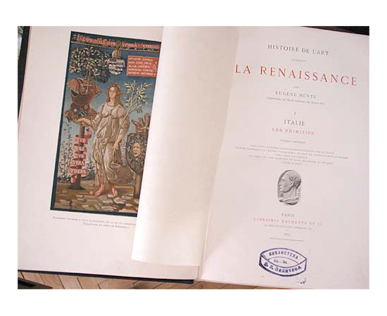 Histoire de Lart La Renaissanse par Eugene Muntz. В трех томах. Том 1