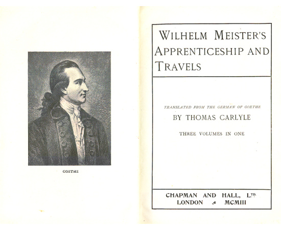 Wilhelm Meister's apprenticeship and travels книга