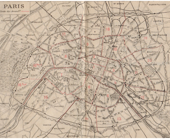 Plan de Paris par arrondissement. Bois de Boulogne. Metropolitain книга