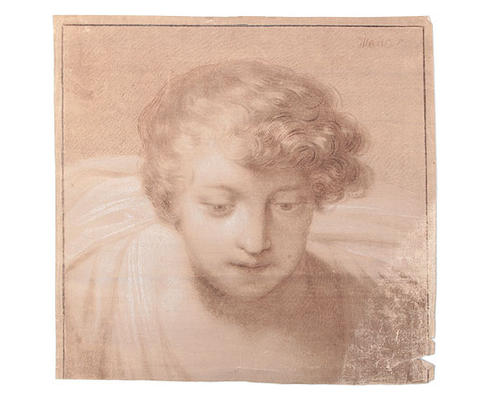 Голова ребенка. Рисунок. Западная Европа (?), начало XX века