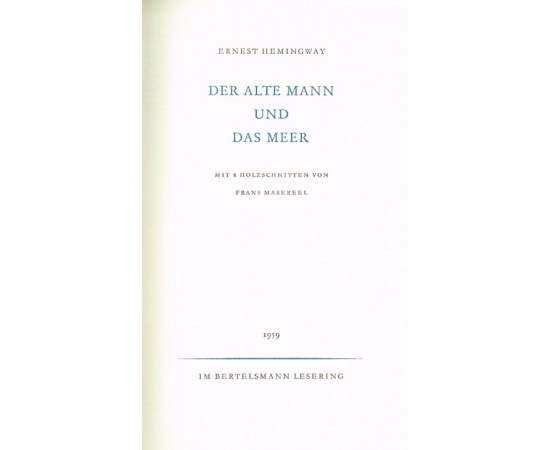 Der alte Mann und das Meer книга