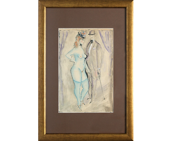 Кабаре. Рисунок. Тушь, пастель, гуашь. Западная Европа, начало XX века