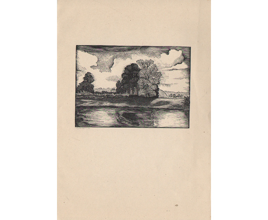 Л. Хижинский. 6 гравюр на дереве из серии "Пушкинские места". 1936, Россия