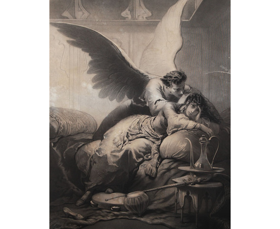 Демон. Гравюра. Россия, вторая половина XIX века