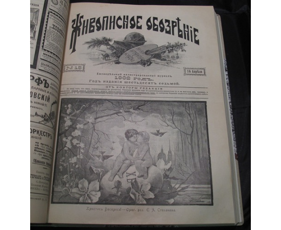 Журнал Живописное обозрение. Комплект из 51 номера за 1902 год в одном переплете