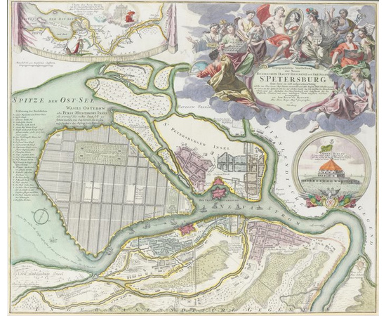 План города Санкт-Петербурга 1718-1720 г.
