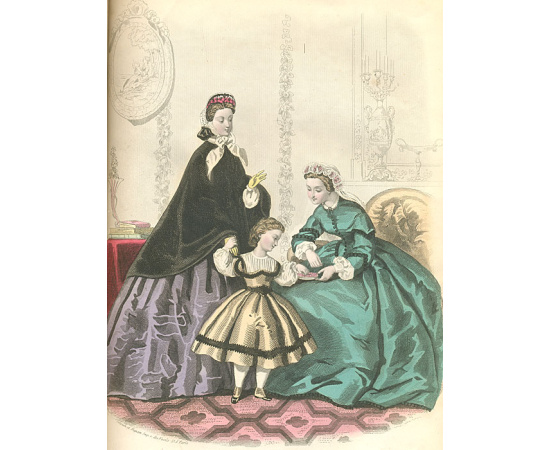 Журнал "Journal des Demoiselles". Годовой комплект за 1863 год