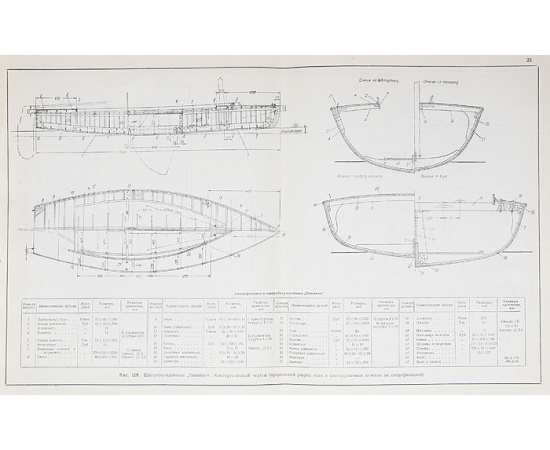 Справочник по мелким судам. Альбом чертежей