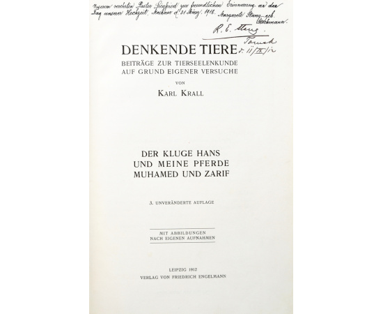 Denkende Tiere. Der kluge Hans und meine Pferde Muhamed und Zarif книга