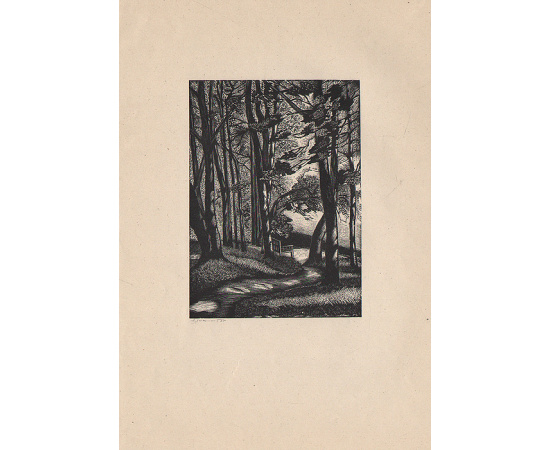 Л. Хижинский. 6 гравюр на дереве из серии "Пушкинские места". 1936, Россия