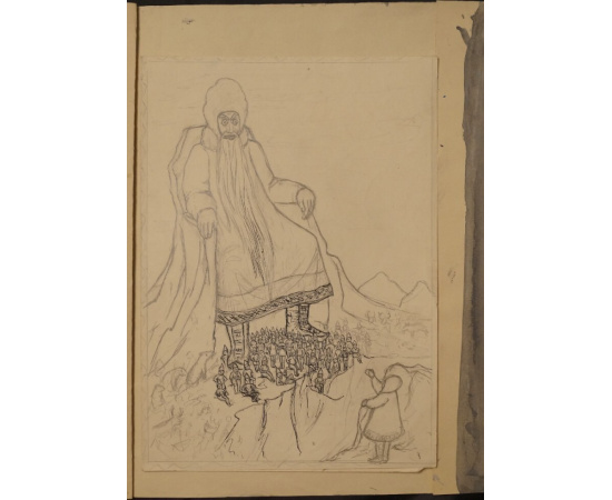 Эскизы и макет к изданию: Сампо Лопарченок. Сказка Топелиуса. Издательство Мир детей, 1952