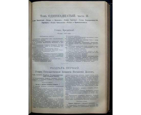 Свод Законов Российской Империи. (В 16 томах, 4-х книгах). Книга третья. Тома X  XIII